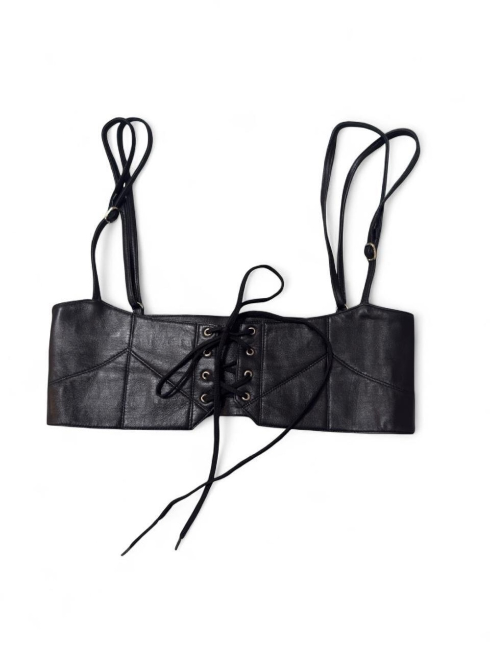 Leather Corset Belt with Straps